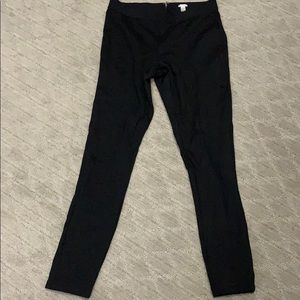 J.Crew stretch leggings, exposed zipper in back